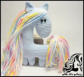 عروسک بافی و آموزش بافت عروسک اسب کوچولو - Little20Horse20Doll20Texture 14