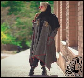 خیاطی و آموزش رسم الگو خیاطی مانتو یقه آبشاری بلند - Long20cascading20manteau20sewing20pattern 10
