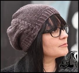 بافتنی و آموزش بافت کلاه شل دخترانه - Loose20knitted20hat20for20girls 02