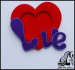 آموزش ساخت قاب عکس نمدی لاو - Love picture frame 08 compressor