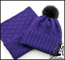بافتنی و آموزش بافت کلاه و شال لوزی دومیل - Lozi20dumil20hat20and20shawl20knitted20tutorial 01