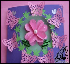 کاردستی و آموزش تصویری ساخت گل کاغذی سه بعدی - Making203D20Paper20Flowers 12