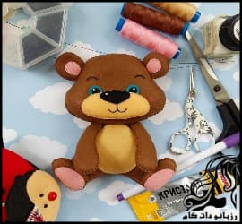 آموزش ساخت عروسک نمدی خرس تدی - Making20Felt20teddy20bear 36