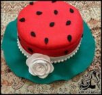 آموزش تصویری ساخت کلاه یلدایی طرح هندوانه - Making20Yaldai20felt20hats20tutorial 07