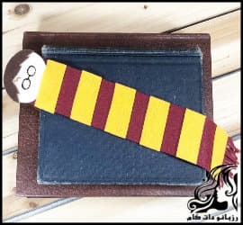 نمد دوزی و آموزش ساخت بوک مارک هری پاتر - Making20a20Harry20Potter20bookmark 09