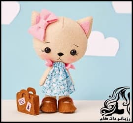 عروسک سازی و آموزش ساخت عروسک نمدی گربه - Making20a20cat20felt20doll 17
