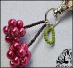 کاردستی و آموزش ساخت جاکلیدی گیلاس - Making20a20cherry20keychain 03