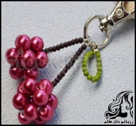 کاردستی و آموزش ساخت جاکلیدی گیلاس - Making20a20cherry20keychain 03