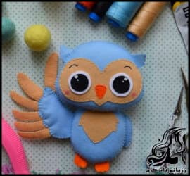 آموزش مرحله به مرحله ساخت عروسک جغد - Making20an20Owl20Doll