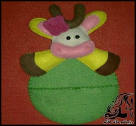 آموزش تصویری ساخت جاکبریتی طرح گاو - Match20Room20Cow20plan 10