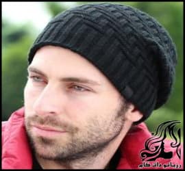 بافتنی و آموزش بافت کلاه مردانه مدل پلکانی - Mens20hat20with20knitted20step20model