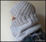 بافتنی و آموزش بافت ست شال و کلاه مردانه - Mens20scarf20and20hat20set20texture 01