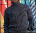 بافتنی و آموزش بافت پلیور مردانه دومیل - Mens20sweater20knitting 01