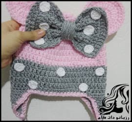 بافتنی و آموزش بافت کلاه میکی موس - Mickey20Mouse20Knitted20Hat 12