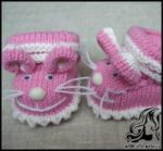 بافتنی و آموزش بافت پاپوش موش به صورت رج به رج - Mouse20shoe20texture 09