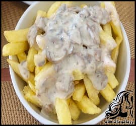 طرز تهیه سس قارچ با سیب زمینی - Mushroom20sauce20with20potatoes 02