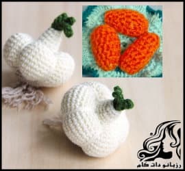 بافتنی و نحوه بافت سنجد و سیر برای سفره هفت سین - Oleaster20and20garlic20for20the20haft sin 03