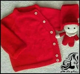 بافتنی و آموزش بافت بلوز دکمه خور یک طرفه دومیل - One sided20button down20blouse20texture 01