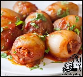 آشپزی و طرز تهیه دلمه پیاز - Onion20curd 01
