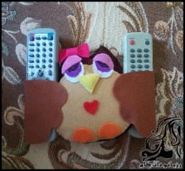 آموزش تصویری ساخت جاکنترلی جغد شکل - Owl20control20area 10