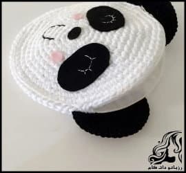 بافتنی و آموزش بافت کیف پاندا - Panda20bag20texture 06