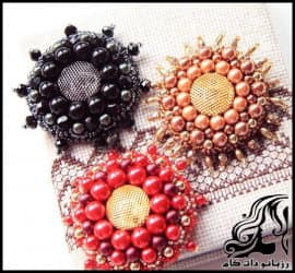 آموزش تصویری ساخت کاردستی گل سینه مرواریدی - Pearl20brooch20diy 19