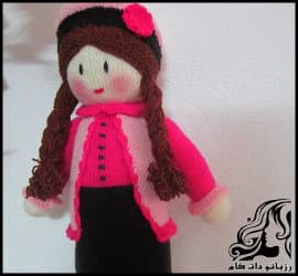 عروسک بافی و آموزش بافت عروسک دختر لباس صورتی - Pink20doll20girl20dress 01