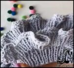 بافتنی و آموزش بافت چین ساده روی لباس یا جوراب - Plain20pleated20fabric20on20clothes20or20socks20tutorial 01