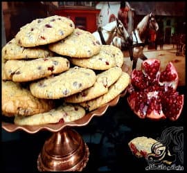 طرز تهیه کوکی انار برای وعده عصرانه - Pomegranate20cookie 03