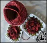 بافتنی و آموزش بافت موتیف گل برجسته به صورت تصویری - Prominent20flower20motif 10