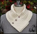 بافتنی و آموزش بافت شالگردن دومیل با پترن توری - Quilted20Lattice20Ascot 03