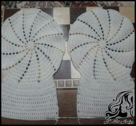 بافتنی و آموزش بافت لیف حمام چرخشی - Rotating20leaf20texture 01