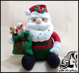 آموزش تصویری ساخت عروسک بابانوئل نشسته - Santa20Claus20sitting20Doll 34