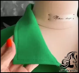 آموزش بی نظیر نکته دوخت یقه بدون پیدا بودن دوخت - Sew20the20collar20without20finding20the20seam 01