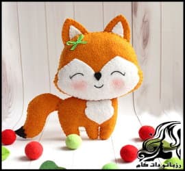 آموزش تصویری دوخت روباه نمدی - Sewing20Felt20Fox 46