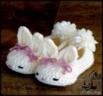 آموزش بافت پاپوش نوزادی قلاب بافی طرح خرگوشی - Shoes baby rabbits 06 compressor