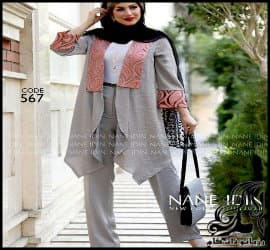 خیاطی و آموزش رسم الگو خیاطی مانتو کرپ جلو باز - Simple20crepe20manto20pattern 12