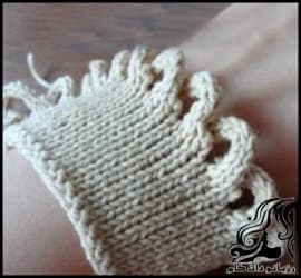 بافتنی و آموزش بافت مدل سر آستین شیک و زیبا - Sleeve20top20knitted20tutorial 08