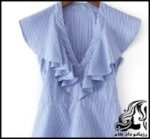 خیاطی و آموزش رسم الگو خیاطی تاپ بلوز یقه حلزونی - Spiral20collar20top20sewing20pattern 04