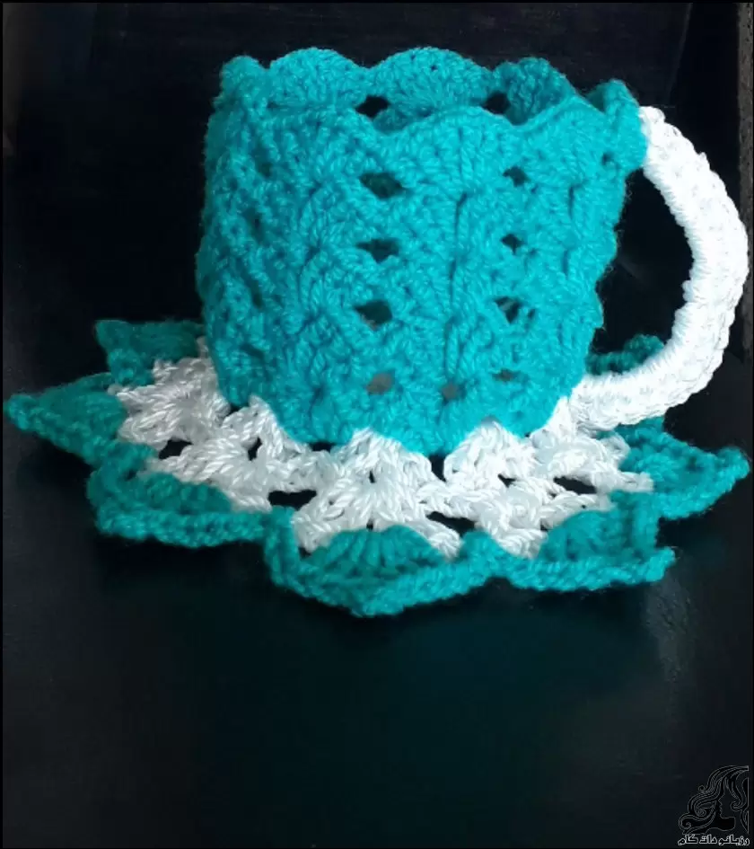 آموزش تصویری بافت فنجان فانتزی با قلاب برای مبتدی ها