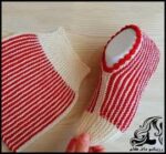 آموزش گام به گام بافت پاپوش قلاب بافی با فیلم و توضیحات کامل - Step20by20step20tutorial20on20socks20texture 03