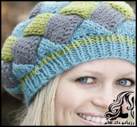 بافتنی و آموزش بافت کلاه حصیری - Straw20hat20texture 01