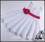 بافتنی و آموزش بافت سارافون دخترانه شیک و جذاب - Stylish20and20attractive20girly20sarong20texture 05