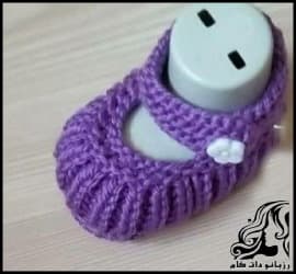 بافتنی و آموزش بافت پاپوش نوزاد شیک و زیبا - Stylish20and20beautiful20baby20slippers 01