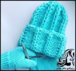 بافتنی و آموزش بافت کلاه دومیل زنانه بسیار شیک و زیبا - Stylish20and20beautiful20womens20hat20texture 01
