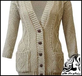 بافتنی و آموزش بافت ژاكت زنانه شیک و خوشگل - Stylish20and20beautiful20womens20sweater20texture 01