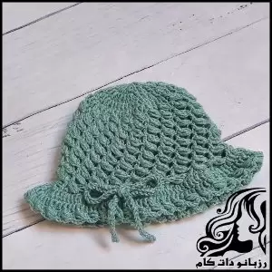 آموزش بافت کلاه قلاببافی دخترانه شیک و کاربردی - Stylish20and20practical20crochet20hat20for20girls20tutorial 01
