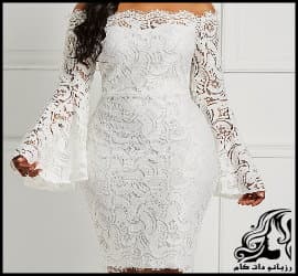 الگو کشی و خیاطی لباس مجلسی زنانه توری - Stylish20clothes20for20women20with20Lace20Sleeve 12