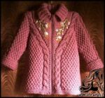 بافتنی و آموزش رایگان بافت ژاکت دخترانه - Stylish20girl20sweater20texture 01