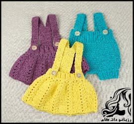 بافتنی و آموزش بافت سارافون شیک دخترانه - Stylish20girly20sarong20texture 01